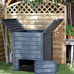 Composteurs>Camif GARANTIA Kit Composteur Imitation Bois 400 L Thermo Wood