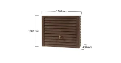 Récupérateurs D'Eau></noscript>Camif GARANTIA Kit Récupérateur d'Eau 350 L Woody Aspect Bois Foncé