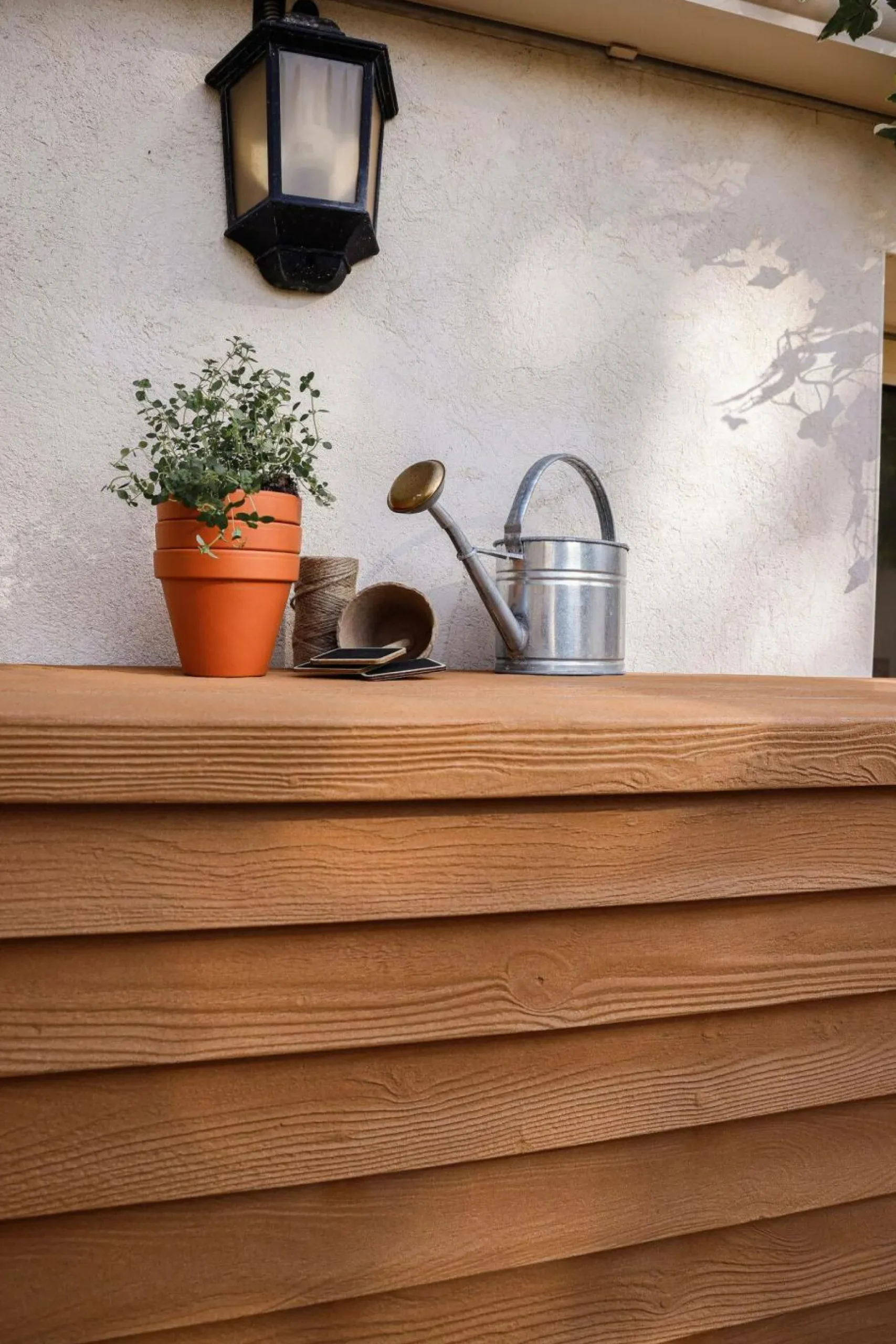 Récupérateurs D'Eau>Camif GARANTIA Kit Récupérateur d'Eau 350 L Woody Aspect Bois Clair