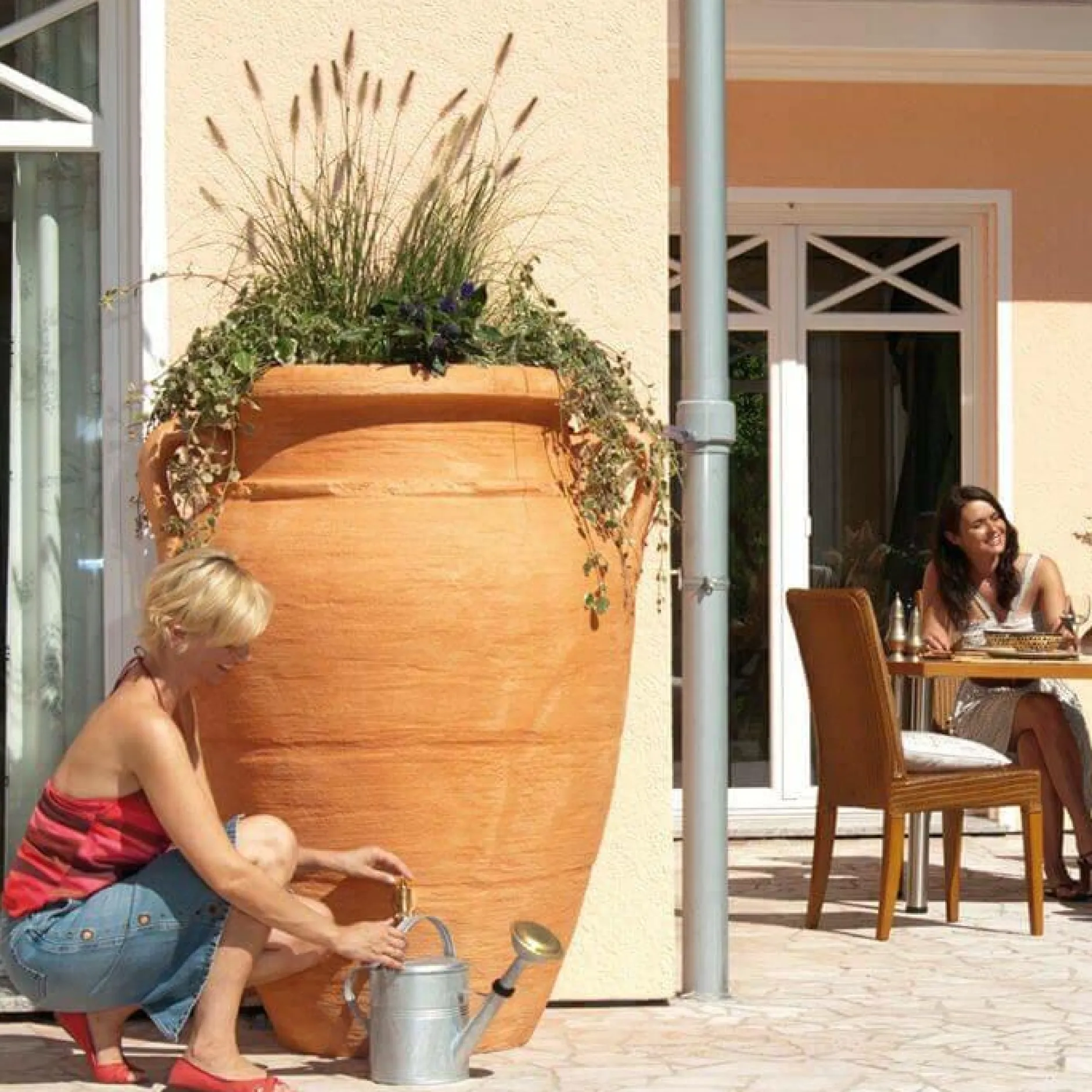 Récupérateurs D'Eau>Camif GARANTIA Kit Récupérateur d'Eau Amphore 600 L Antik