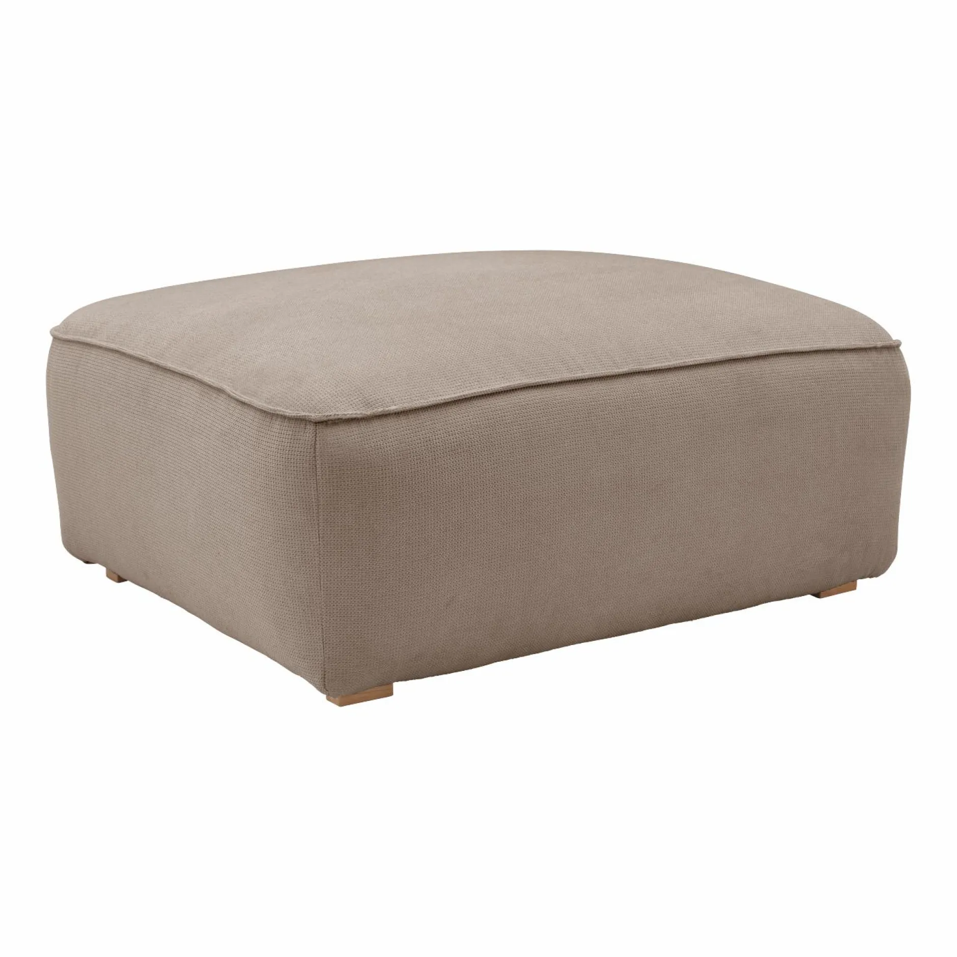 Repose-Pieds>Camif Grand pouf tissu Otis - Beige