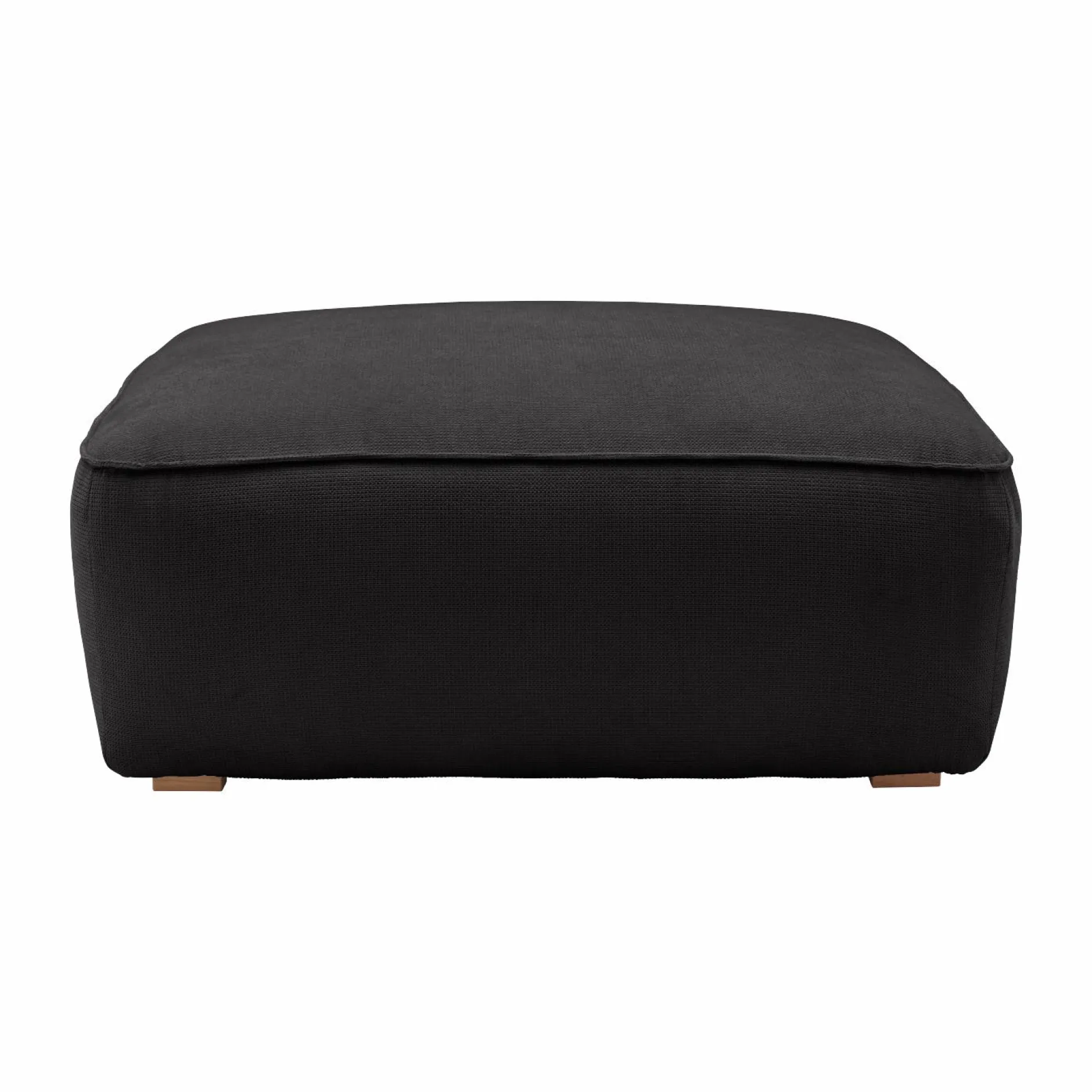 Repose-Pieds>Camif Grand pouf tissu Otis - Carbone