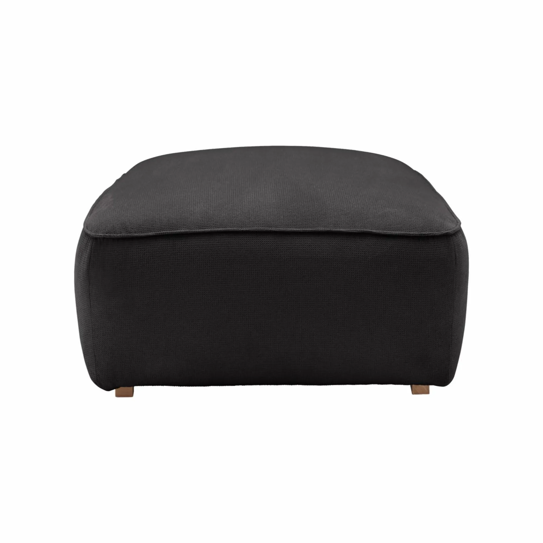 Repose-Pieds>Camif Grand pouf tissu Otis - Carbone