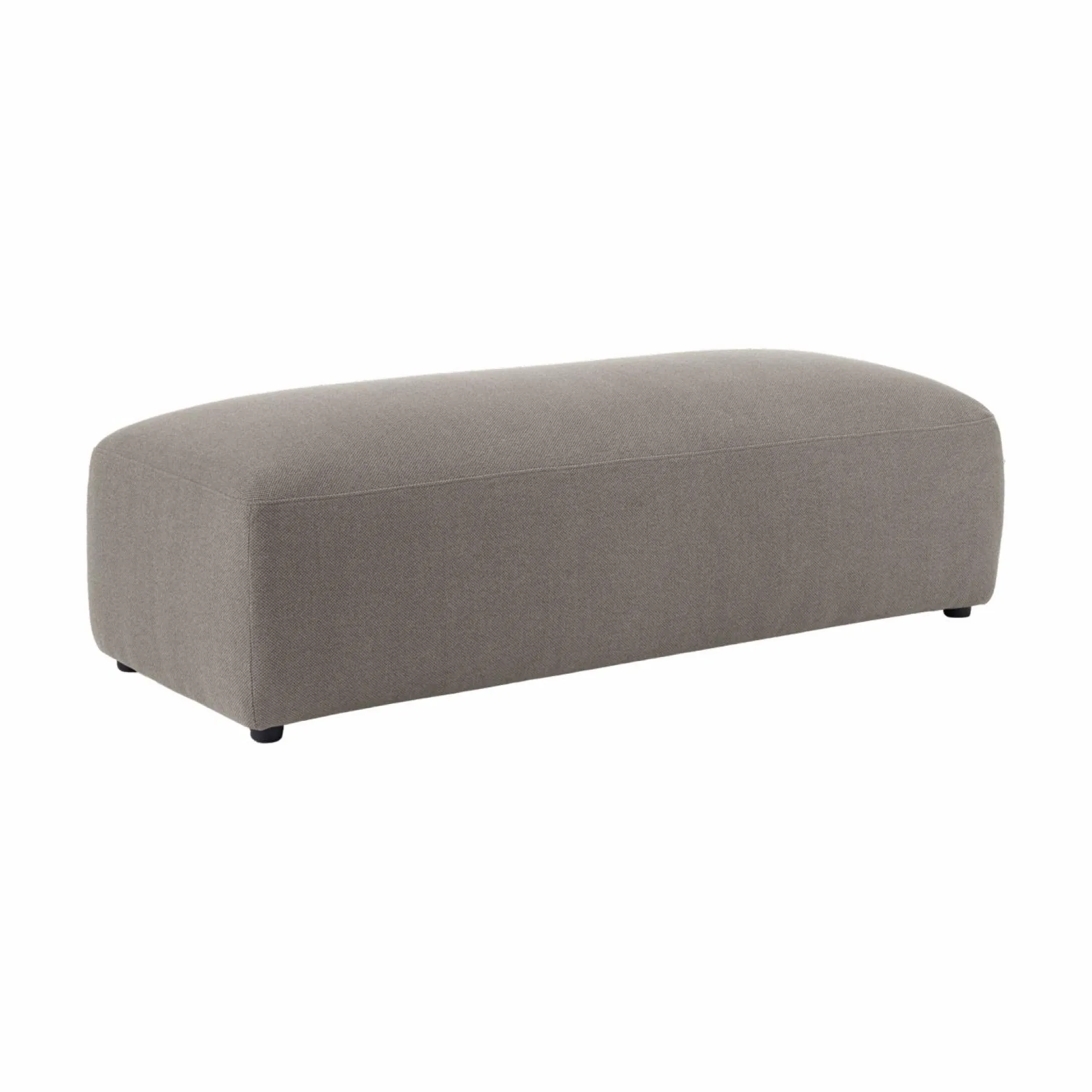 Repose-Pieds>Camif Grand pouf tissu Pavel - Gris
