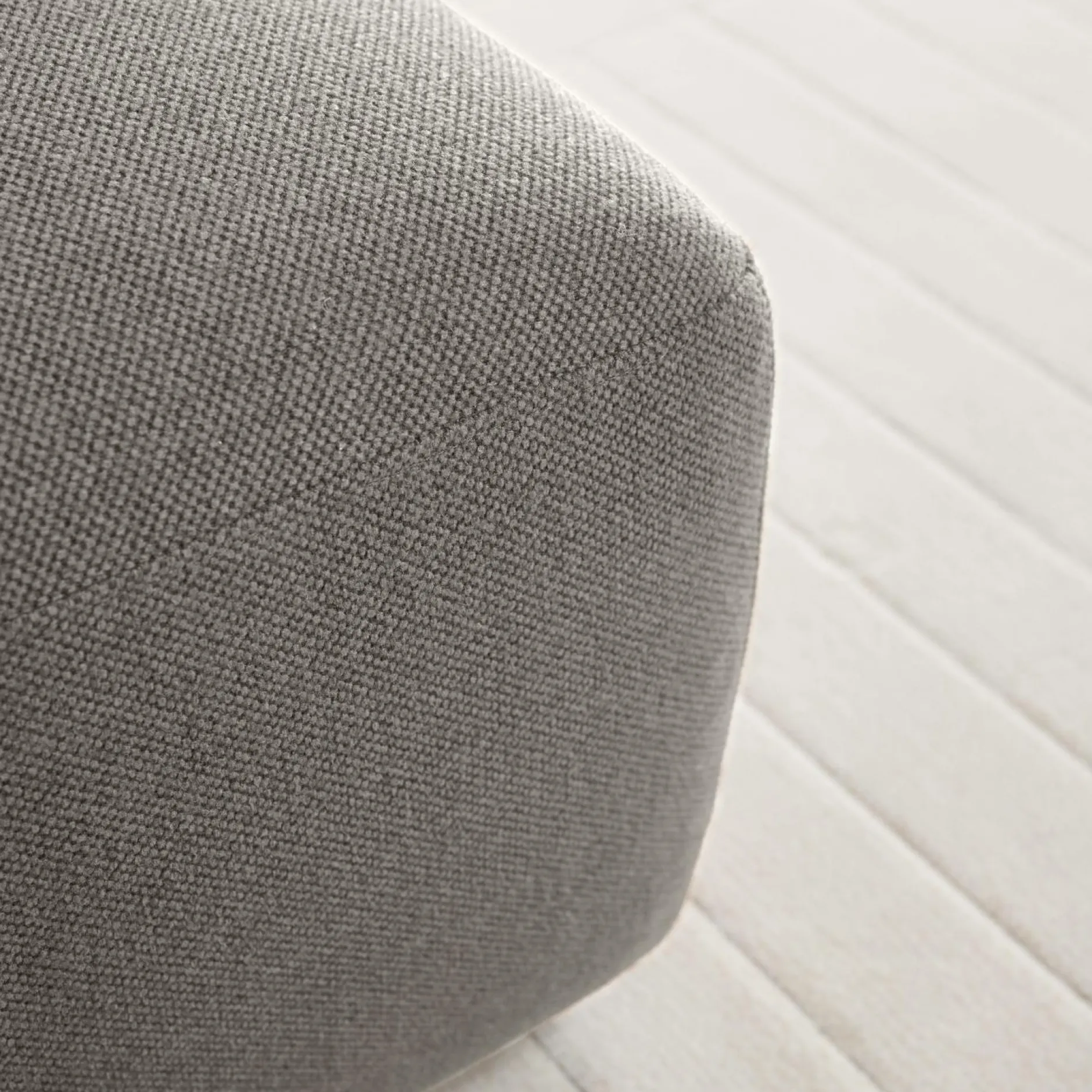 Repose-Pieds>Camif Grand pouf tissu Pavel - Gris