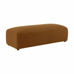Repose-Pieds>Camif Grand pouf tissu Pavel - Moutarde