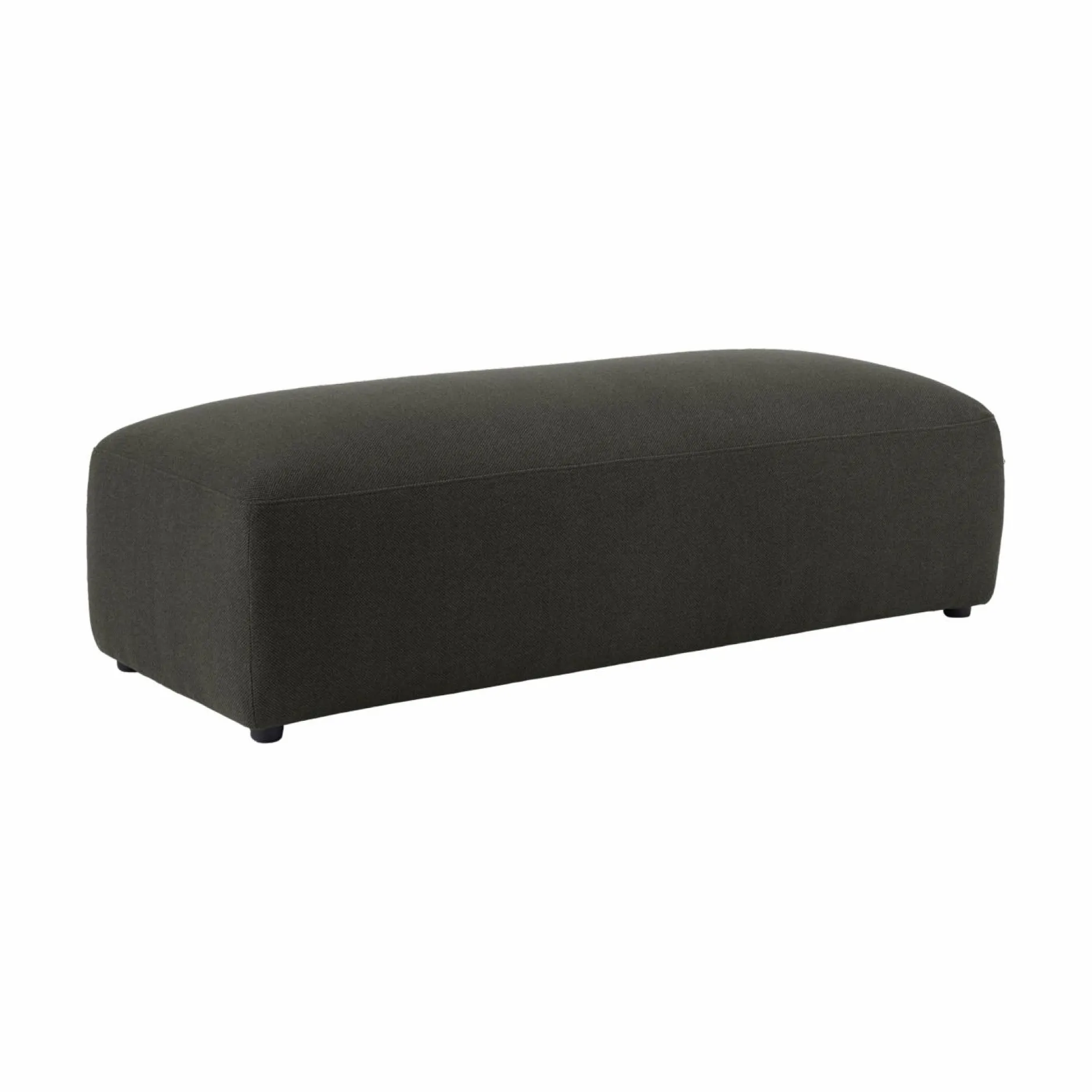 Repose-Pieds>Camif Grand pouf tissu Pavel - Vert Foncé