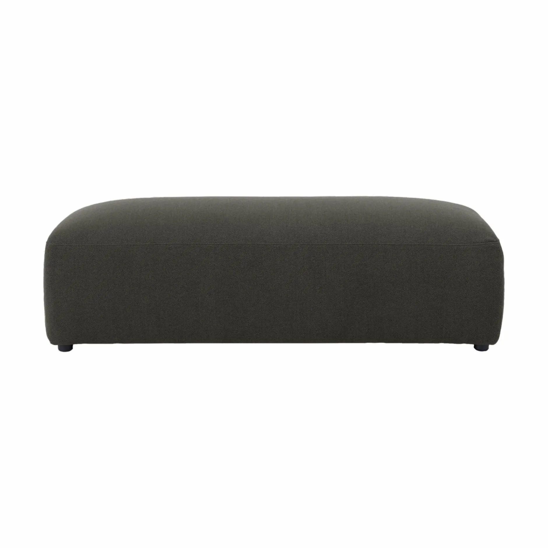 Repose-Pieds>Camif Grand pouf tissu Pavel - Vert Foncé