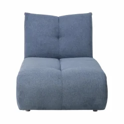 Canapés Modulables></noscript>Camif Grande chauffeuse et méridienne tissu Benny - - 2,5 places Bleu