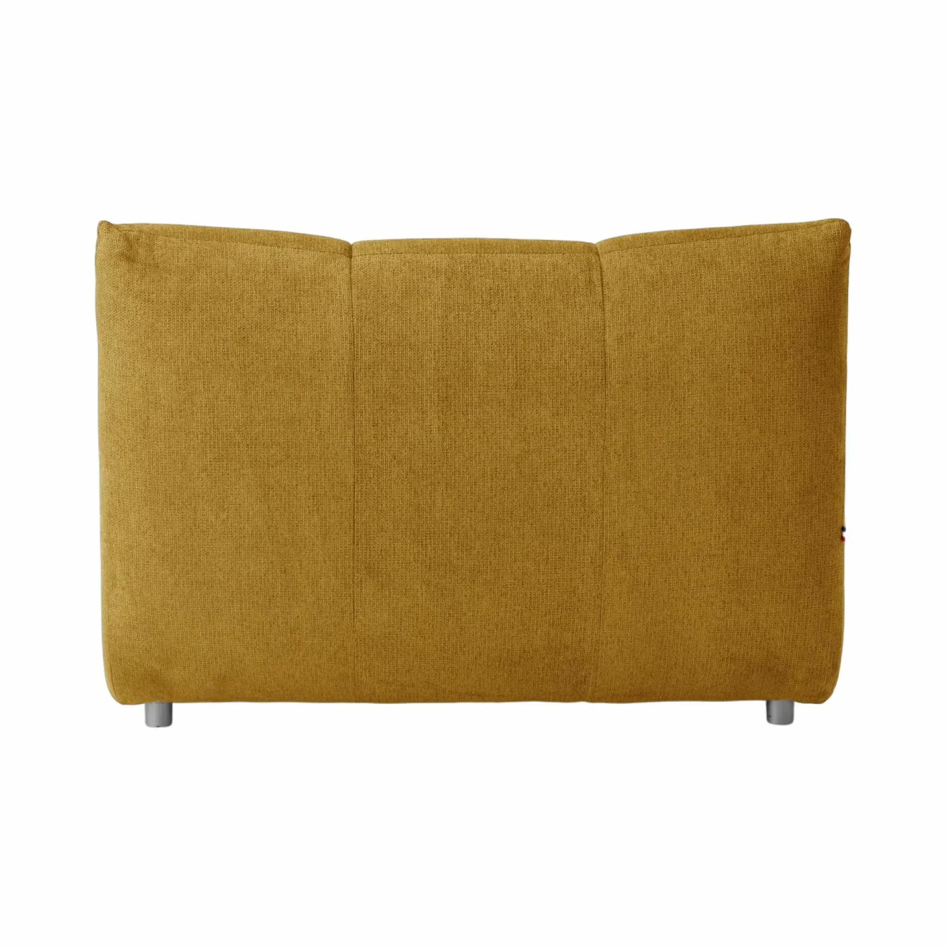 Canapés Modulables>Camif Grande chauffeuse pour canapé modulable tissu Benny - - 1,5 place Moutarde