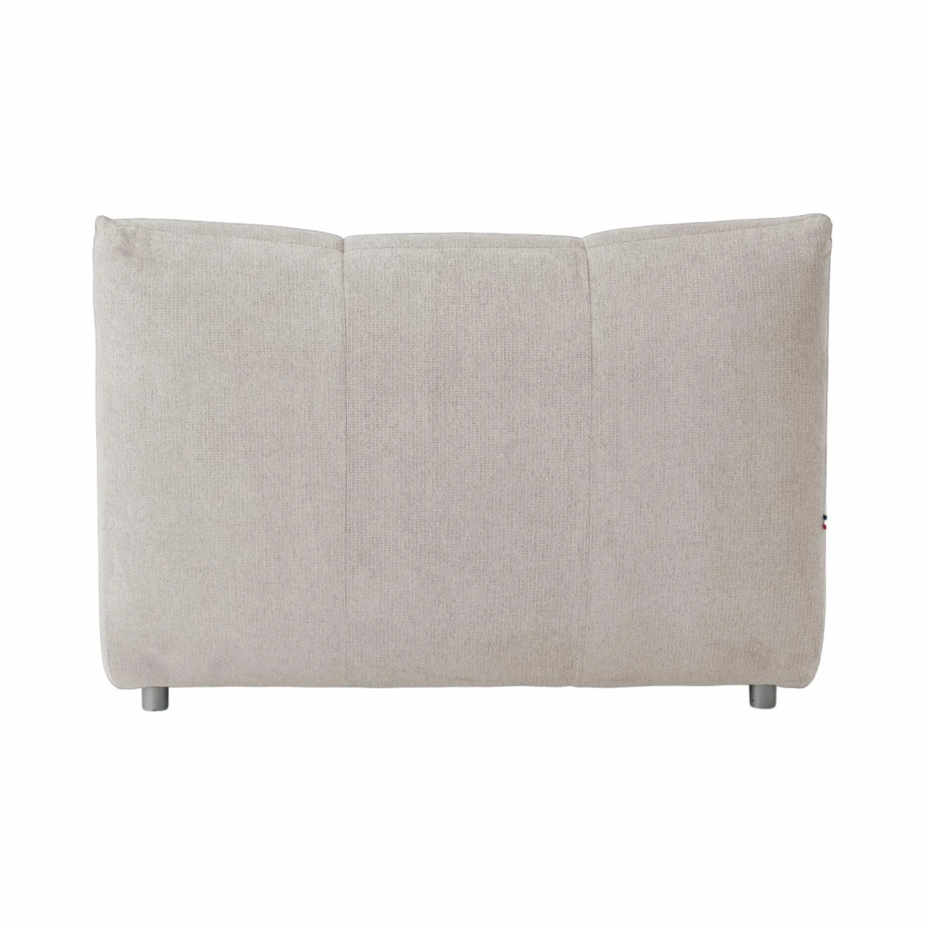 Canapés Modulables>Camif Grande chauffeuse pour canapé modulable tissu Benny - - 1,5 place Naturel