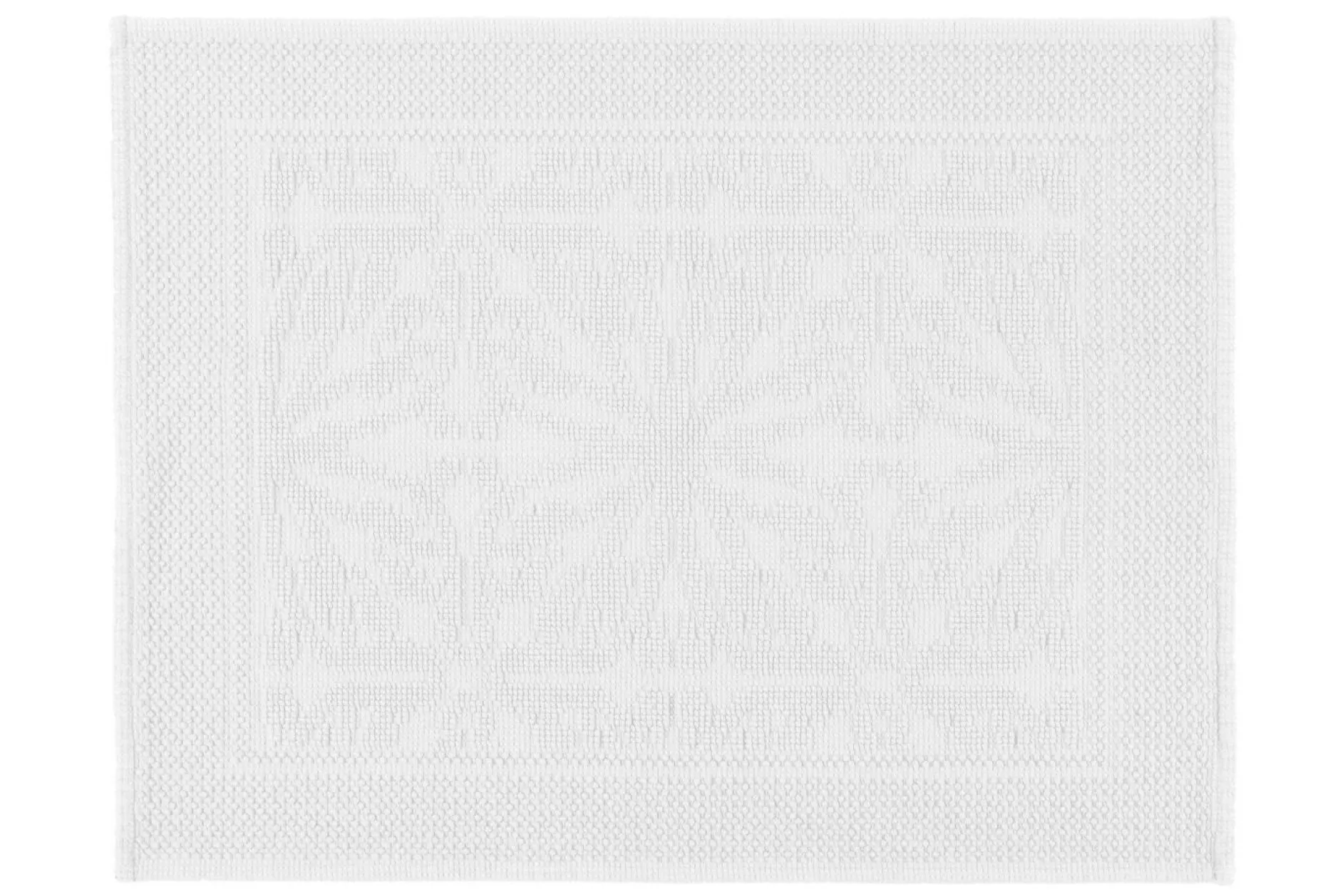 Tapis De Bain>Camif HAOMY Tapis de bain coton Hammam - - 60 x 80 cm Blanc