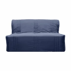 Housses De Clic-Clac Et Bz|Housses De Clic-Clac Et Bz>Camif Housse de BZ Carlos - - 160 x 200 cm Bleu Minéral