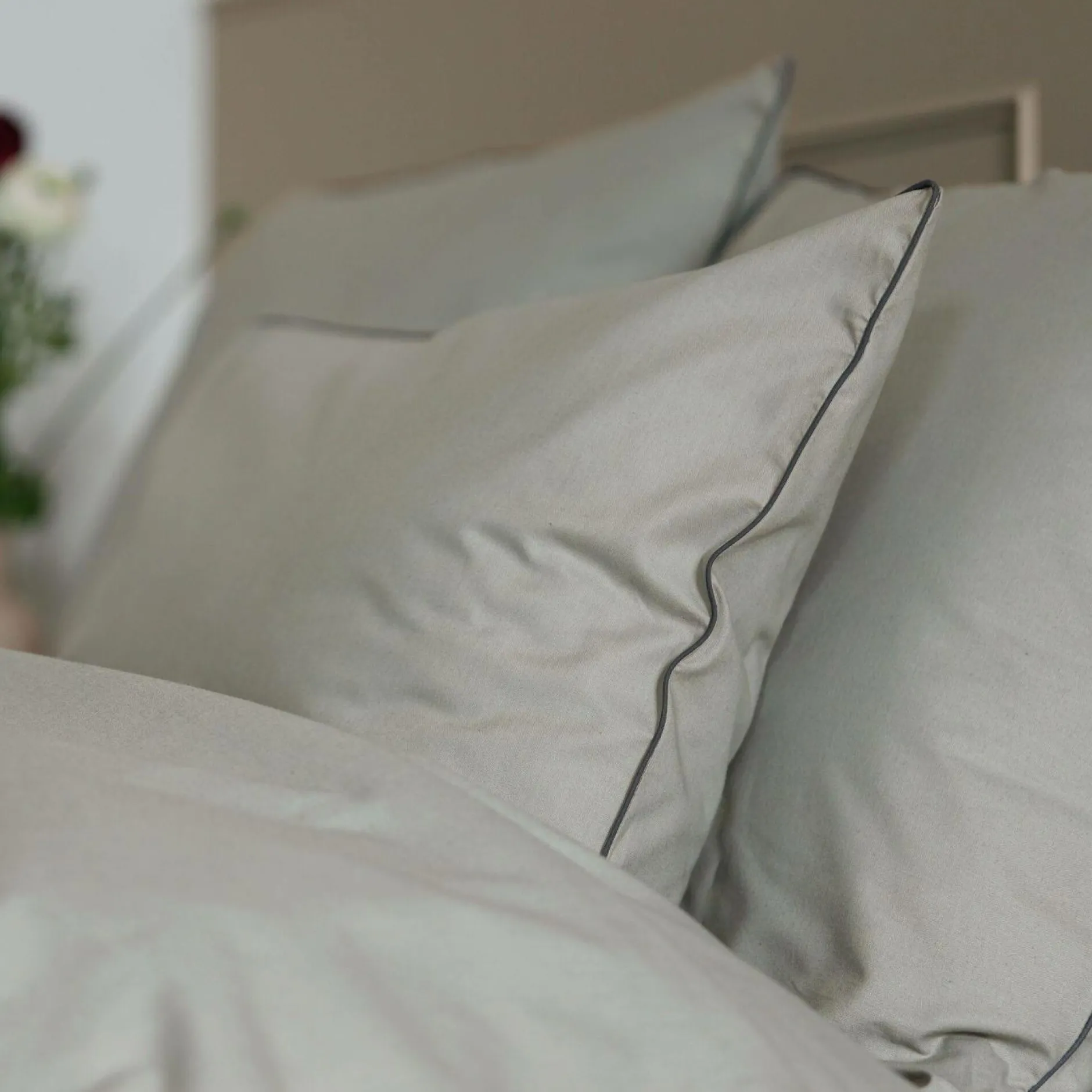 Housses De Couette>Camif Housse de couette coton bio Thaïs - - 140 x 200 cm Bronze