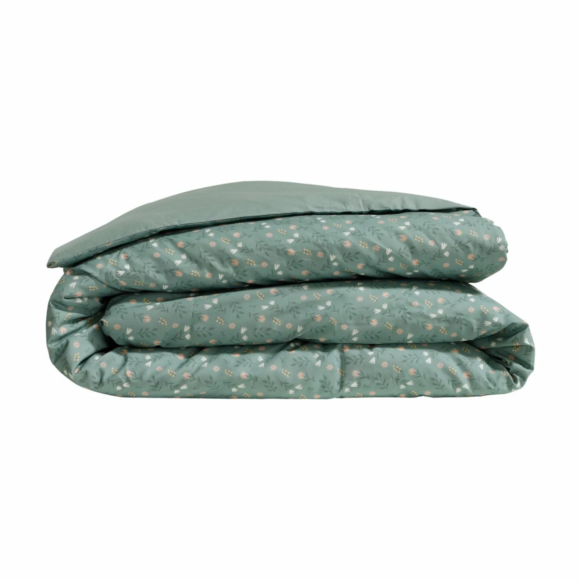 Housses De Couette>Camif Housse de couette coton bio Verlaine - - 140 x 200 cm Céladon