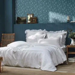 Housses De Couette>Camif Housse de couette lin Suzette - - 260 x 240 cm Blanc