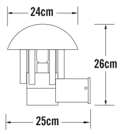Appliques Murales Extérieur|Éclairage D'Extérieur></noscript>Camif KONSTSMIDE Applique Murale Heimdal en Aluminium