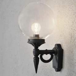 Éclairage D'Extérieur|Appliques Murales Extérieur>Camif KONSTSMIDE Applique Murale Orion en Aluminium - Noir