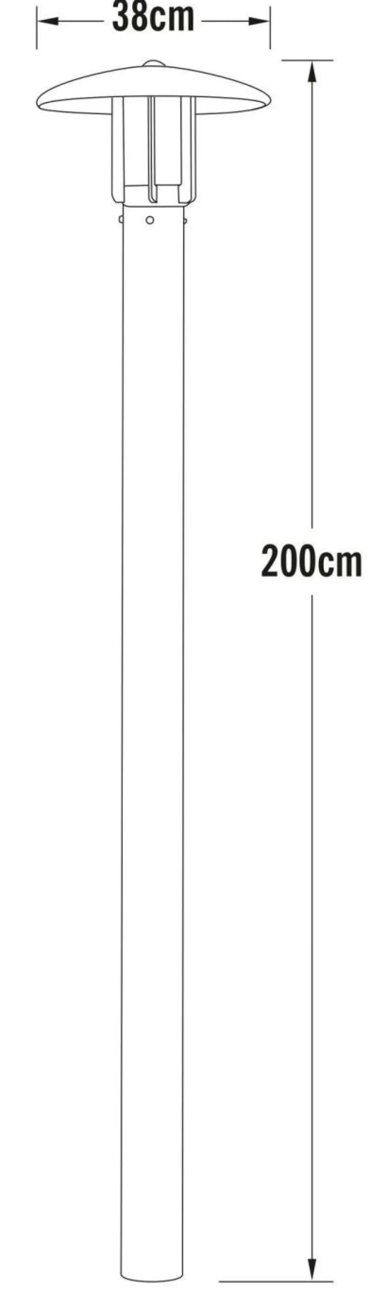 Lampadaires De Jardin|Éclairage D'Extérieur>Camif KONSTSMIDE Lampadaire Heimdal en Aluminium