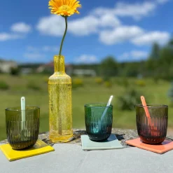 Verres|Verres>Camif LA ROCHERE Lot de 6 gobelets colorés Ouessant - Bleu nuit