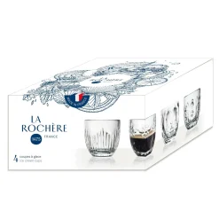 Tasses|Tasses></noscript>Camif LA ROCHERE Set de 4 expressos Troquet assortis