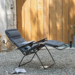 Transats Et Relax>Camif LAFUMA Fauteuil Relax Pliant Futura BeComfort® - Argent