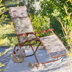 Transats Et Relax></noscript>Camif LAFUMA Fauteuil Relax Pliant R Clip Colorblock - Canyon