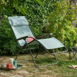 Transats Et Relax>Camif LAFUMA Fauteuil Relax Pliant R Clip - Tilleul