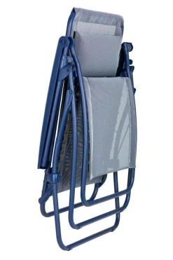 Transats Et Relax></noscript>Camif LAFUMA Fauteuil Relax Pliant R Clip Colorblock - Bleu Indigo