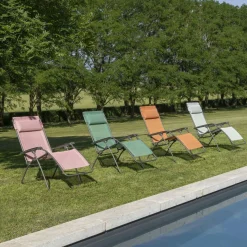 Transats Et Relax></noscript>Camif LAFUMA Fauteuil Relax Pliant R Clip - Cerisier