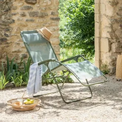 Transats Et Relax>Camif LAFUMA Fauteuil Relax Pliant R Clip Colorblock - Vert Moss