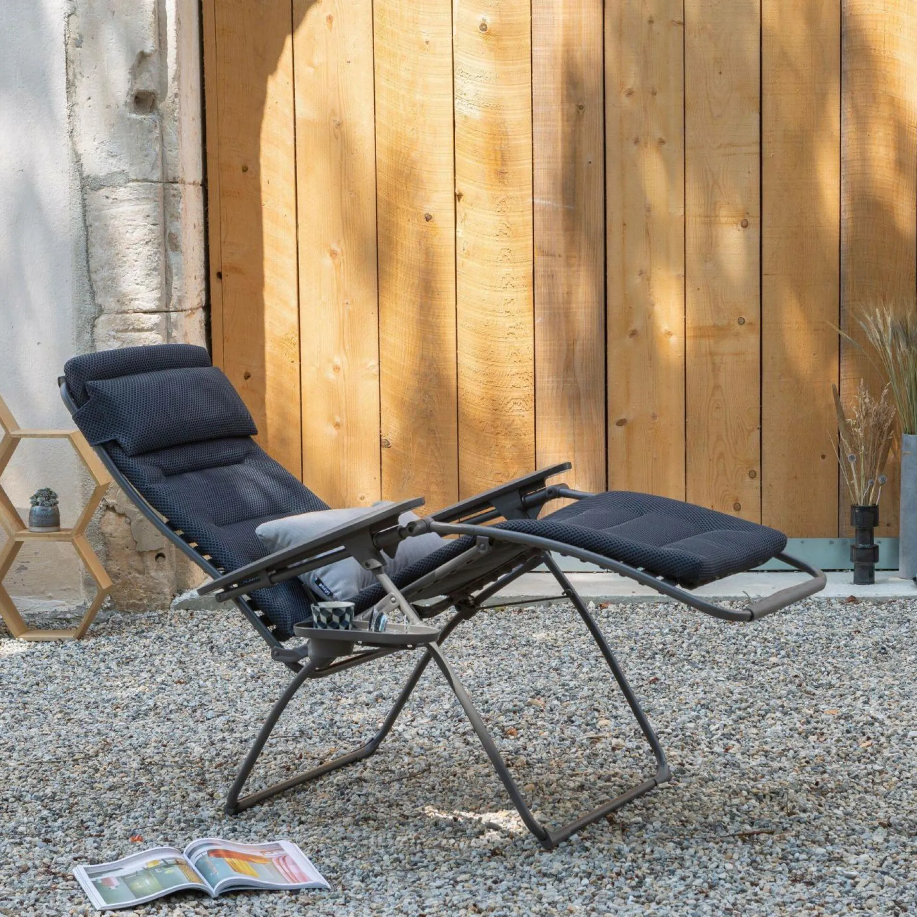 Transats Et Relax>Camif LAFUMA Fauteuil Relax Pliant Futura BeComfort® - Olive