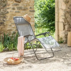 Transats Et Relax>Camif LAFUMA Fauteuil Relax Pliant R Clip Colorblock - Terre