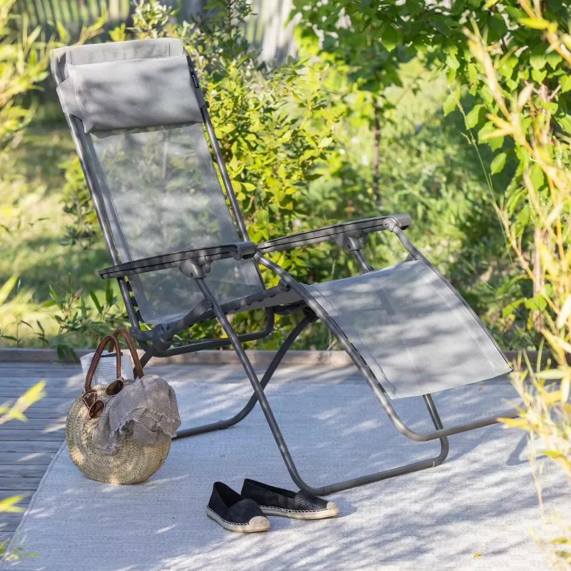 Transats Et Relax>Camif LAFUMA Fauteuil Relax Pliant R Clip Colorblock - Terre