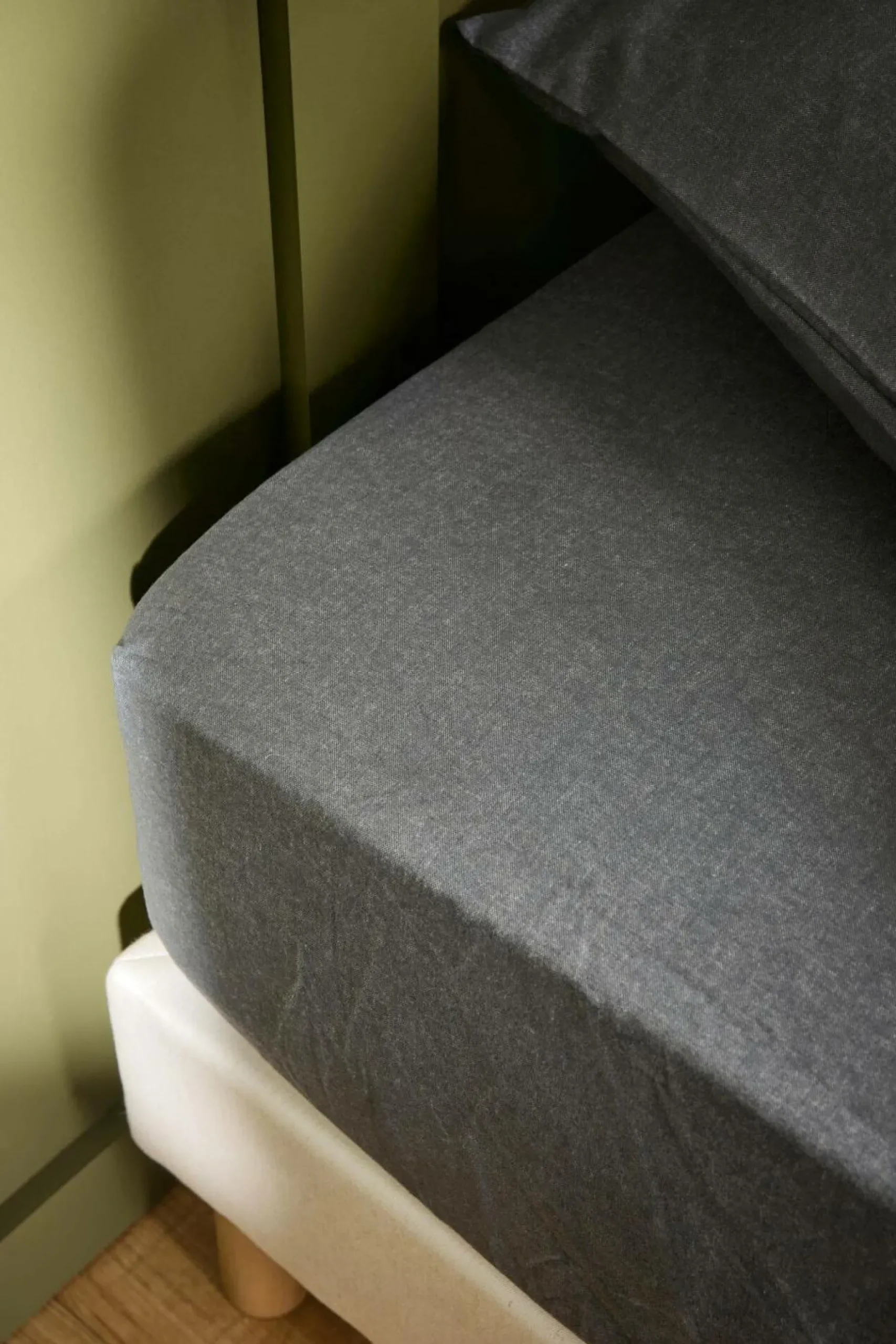 Draps Housse>Camif LASA HOME Drap housse coton flanelle Livia - - 140 x 190 cm Graphite