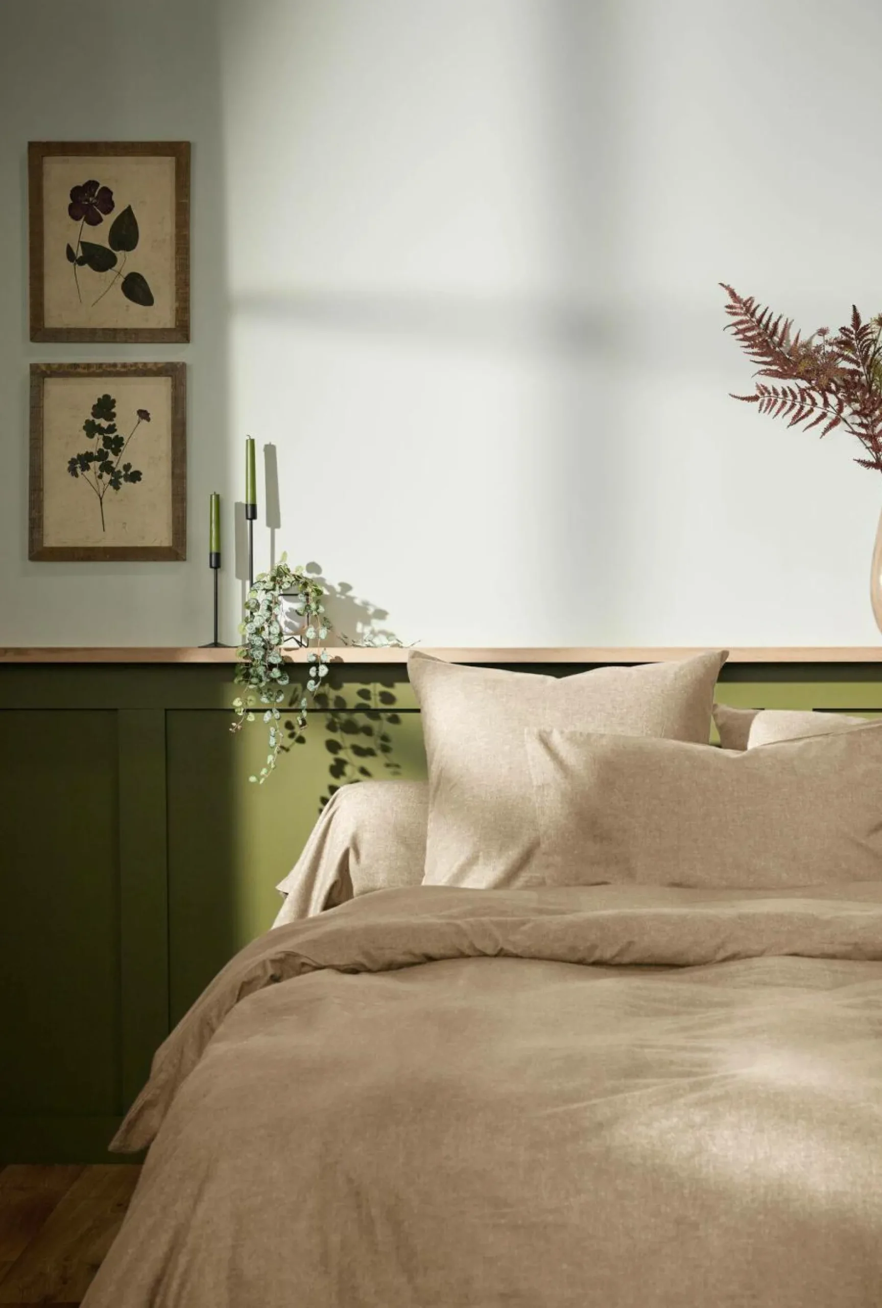 Housses De Couette>Camif LASA HOME Housse de couette coton flanelle Livia - - 240 x 220 cm Sable