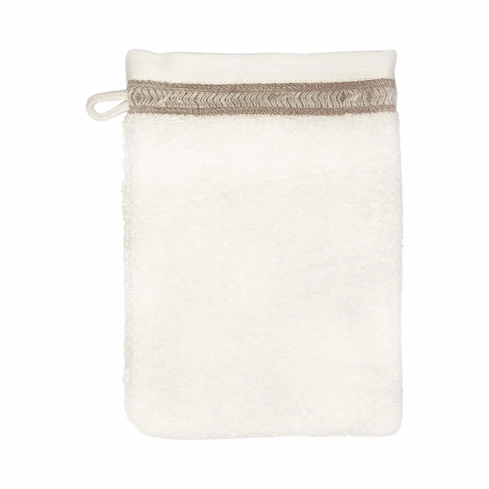 Gants De Toilette>Camif LASA HOME Lot de 2 gants de toilette coton Léontina, écorce