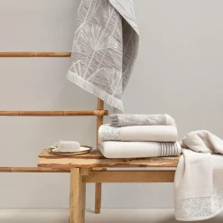 Serviettes De Bain>Camif LASA HOME Serviette de bain coton Léontina, - - 100 x 150 cm Floral