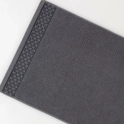 Serviettes De Bain></noscript>Camif LASA HOME Serviette de bain coton Leonardo - - 70 x 140 cm Gris