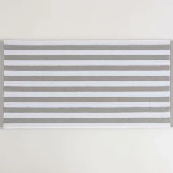 Serviettes De Bain>Camif LASA HOME Serviette de bain coton recyclé Lucia - - 100 x 150 cm Gris