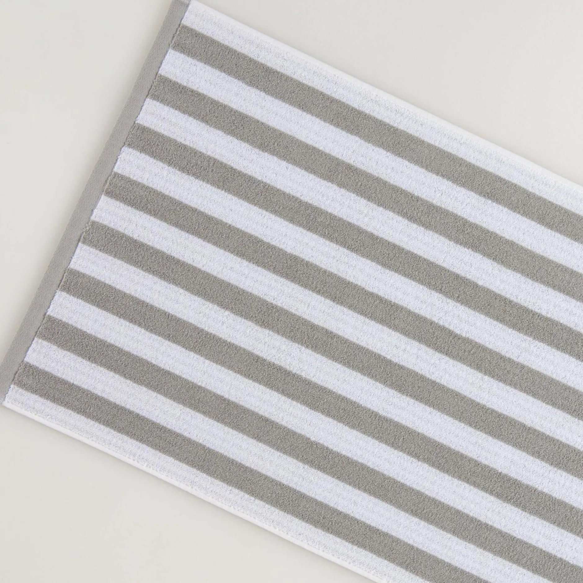 Serviettes De Bain>Camif LASA HOME Serviette de bain coton recyclé Lucia - - 100 x 150 cm Gris