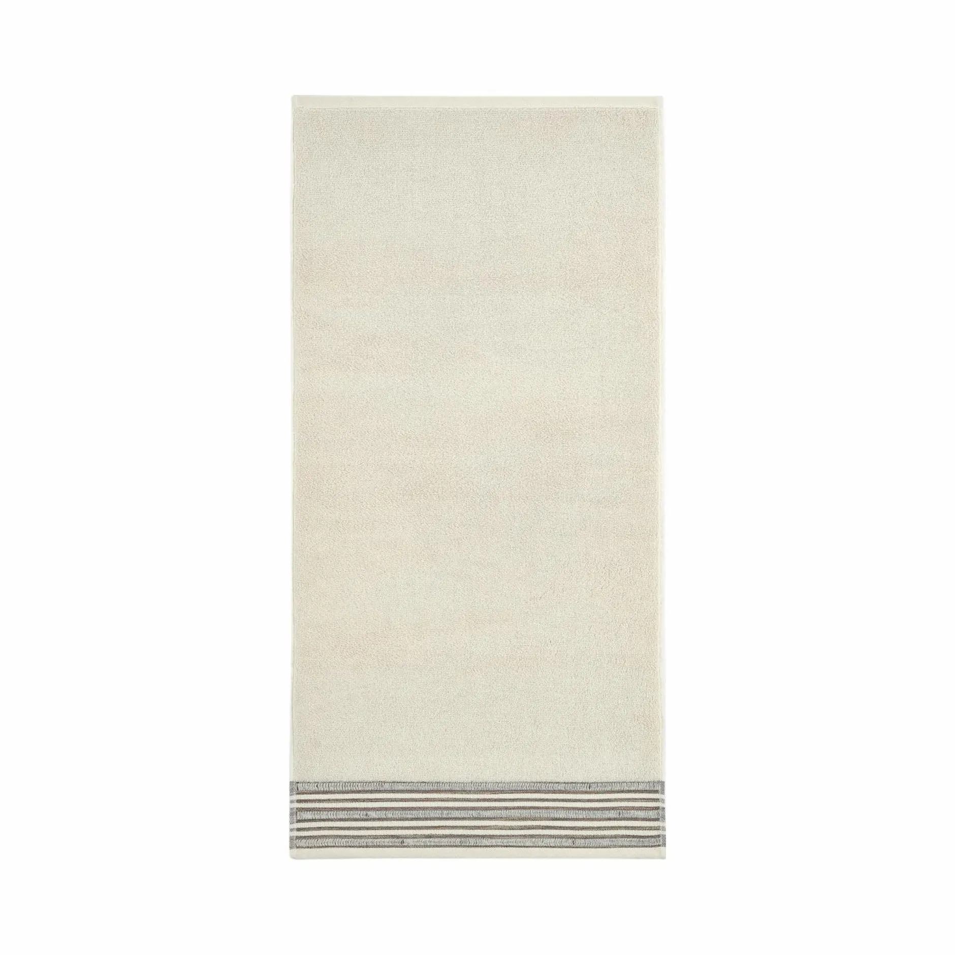 Serviettes De Bain>Camif LASA HOME Serviette de bain coton Léontina, écorce - - 100 x 150 cm Ecorce