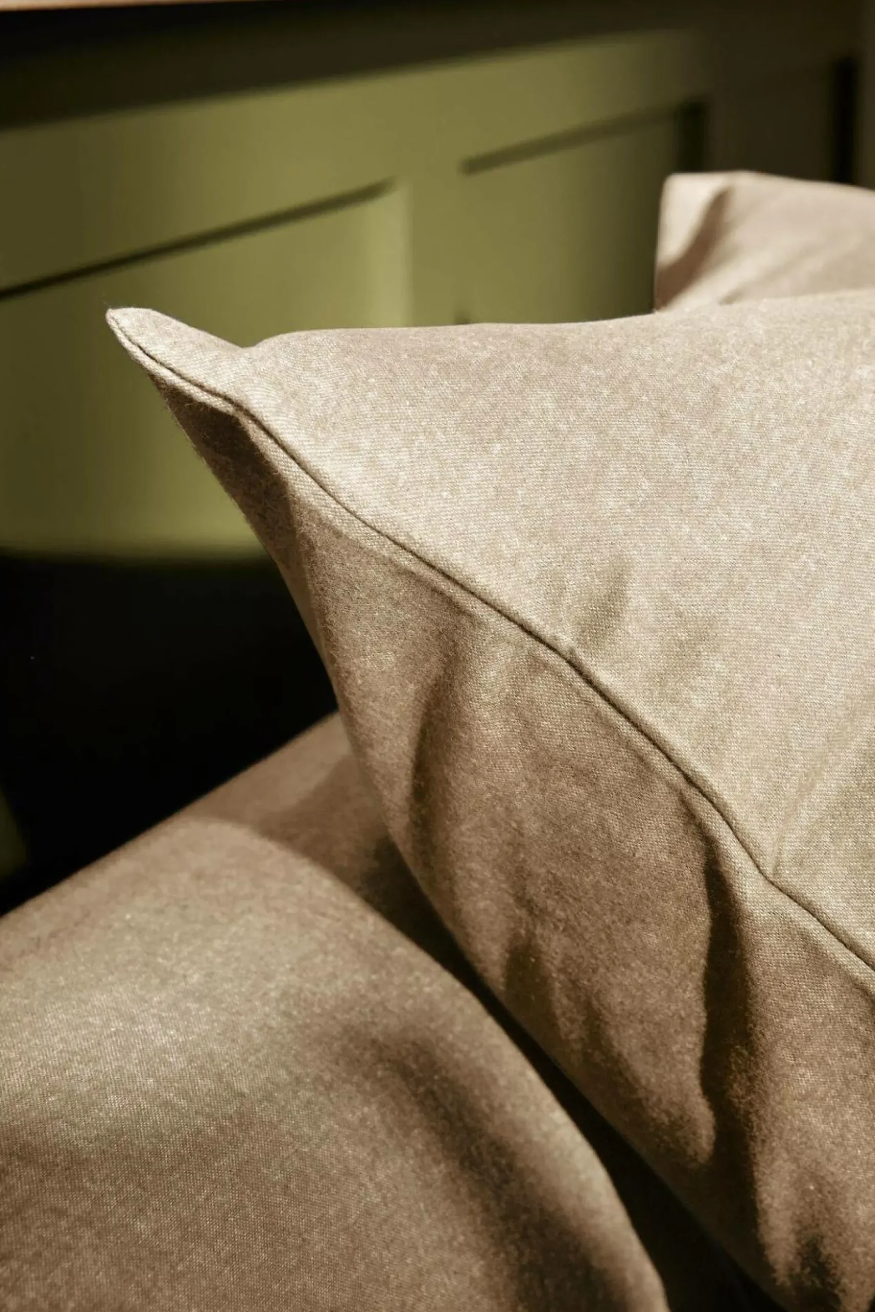 Taies D'Oreiller>Camif LASA HOME Taie d'oreiller coton flanelle Livia - - 65 x 65 cm Sable