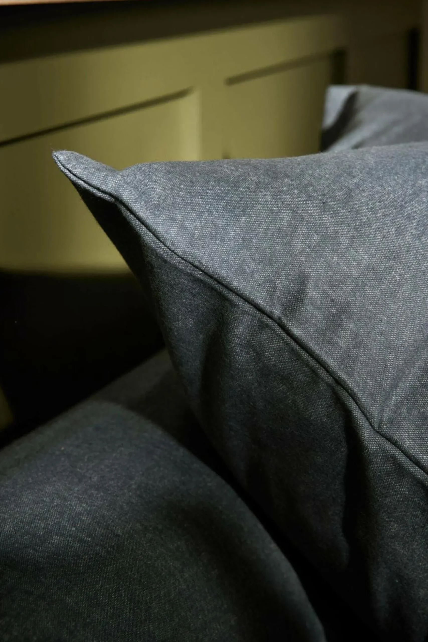 Taies D'Oreiller>Camif LASA HOME Taie d'oreiller coton flanelle Livia - - 65 x 65 cm Graphite