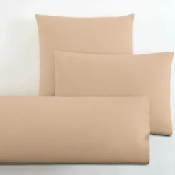 Taies D'Oreiller>Camif LASA HOME Taie d'oreiller coton flanelle Livia - - 50 x 70 cm Sable