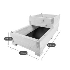 Carrés De Potager></noscript>Camif LE CARRE FANTASTIK Carré de Potager 2 Niveaux Twinik en Bois