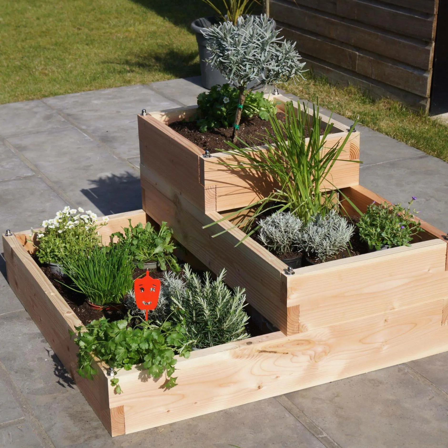 Carrés De Potager>Camif LE CARRE FANTASTIK Carré de Potager 3 Niveaux Effet Graphik Junior en Bois