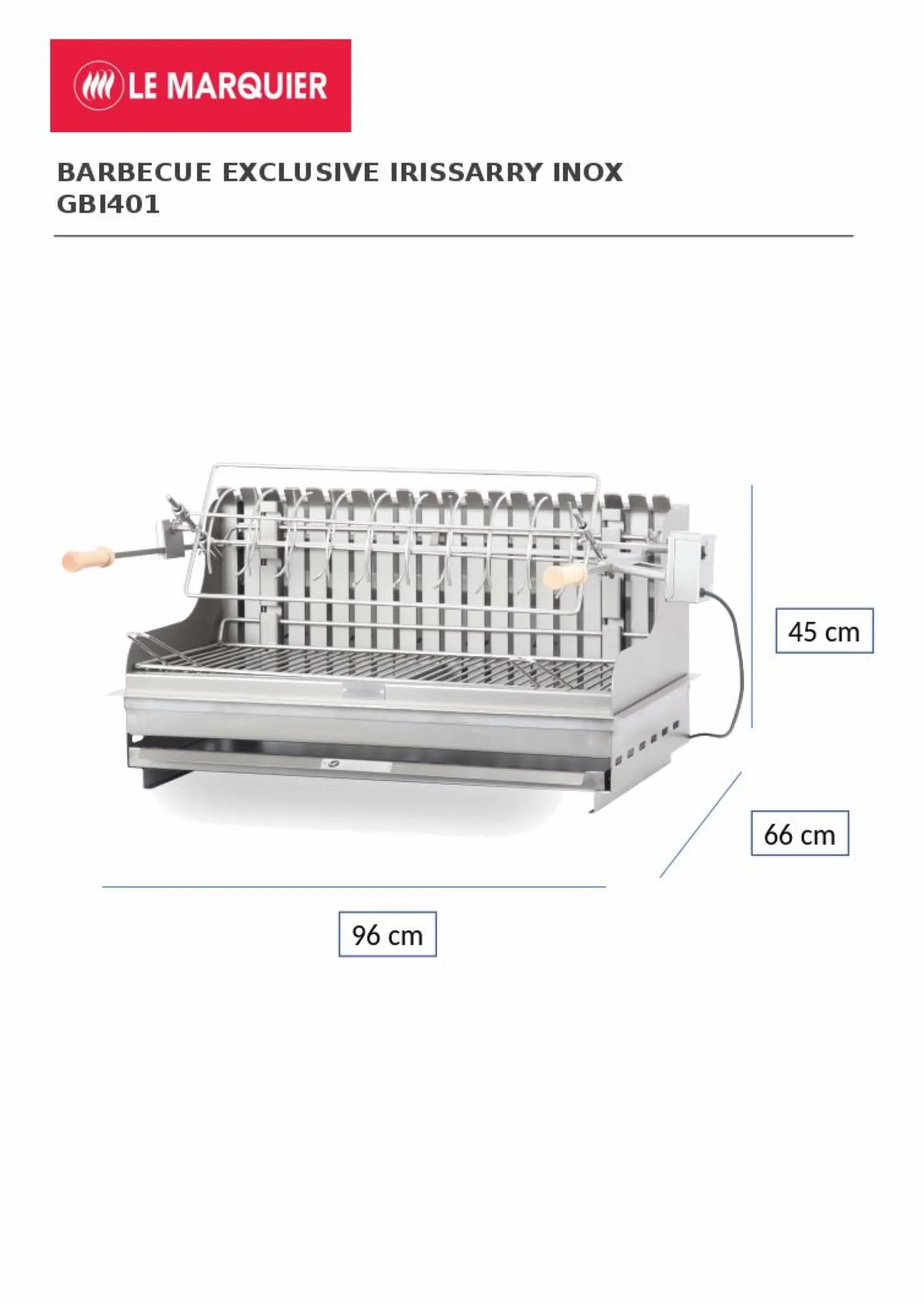 Barbecues>Camif LE MARQUIER Barbecue Exclusive Irissarry en Inox