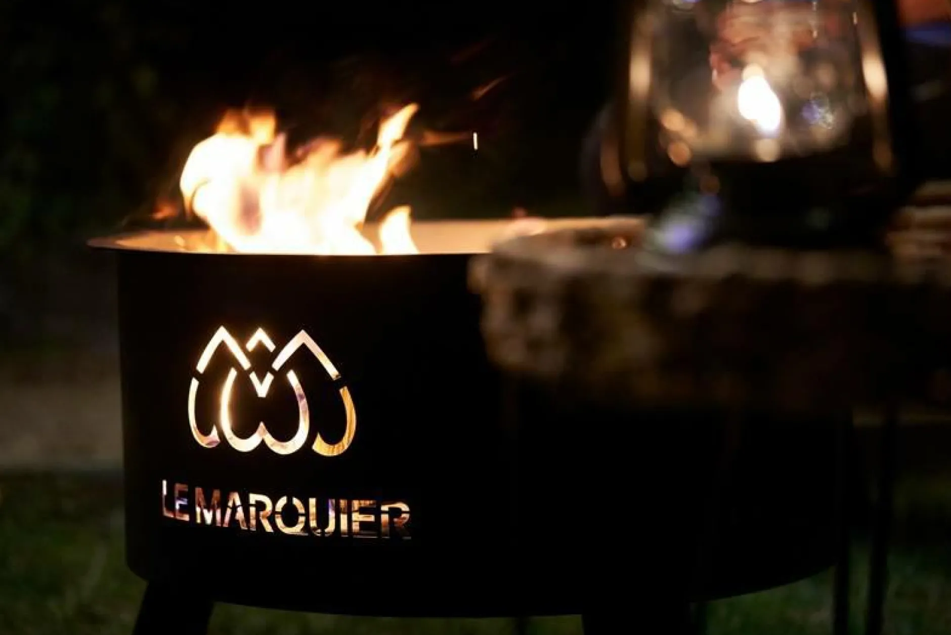 Barbecues>Camif LE MARQUIER Brasero d'Extérieur avec Couvercle en Acier Ø 60 cm Original