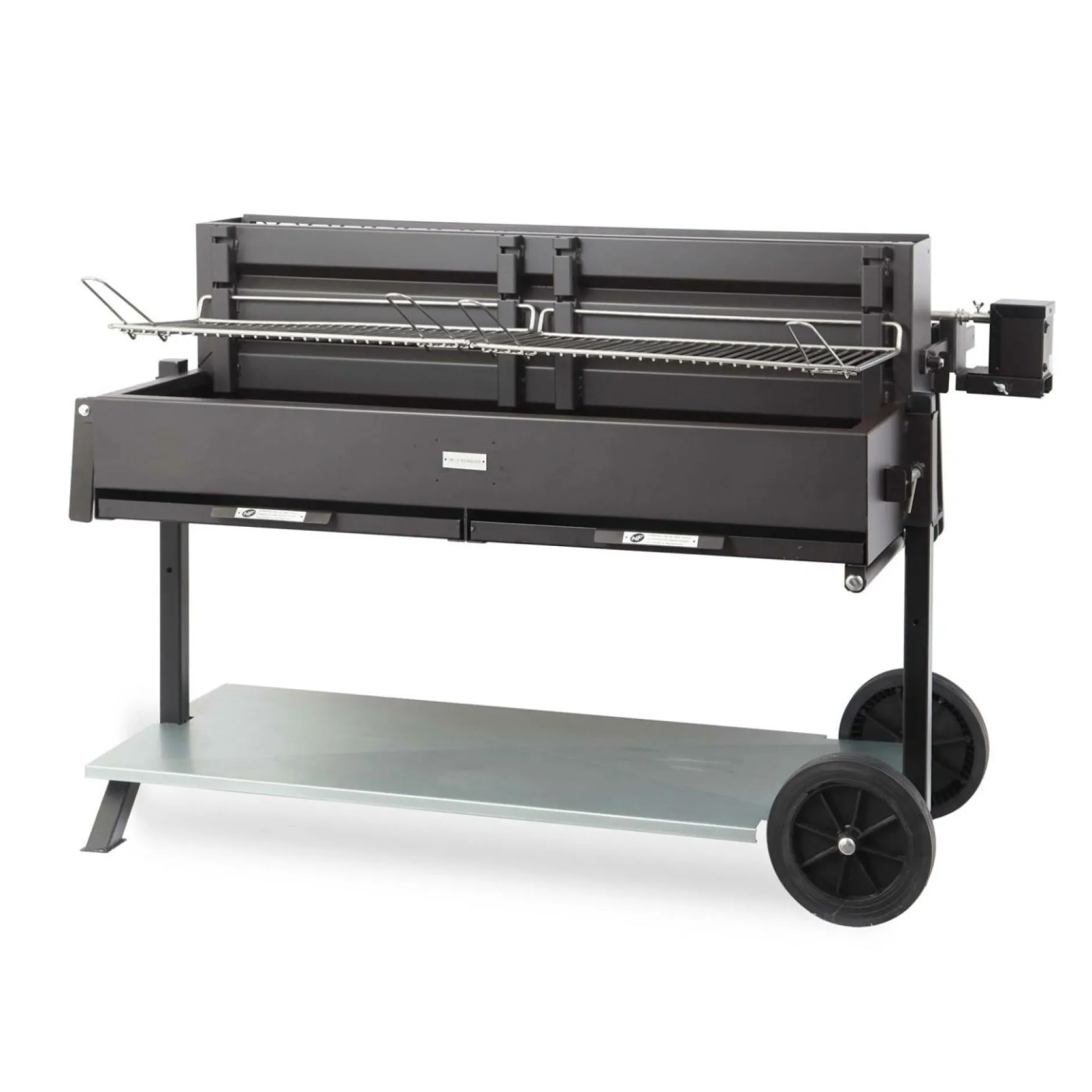 Barbecues>Camif LE MARQUIER Ensemble Barbecue et Chariot Exception Méchoui en Acier Noir
